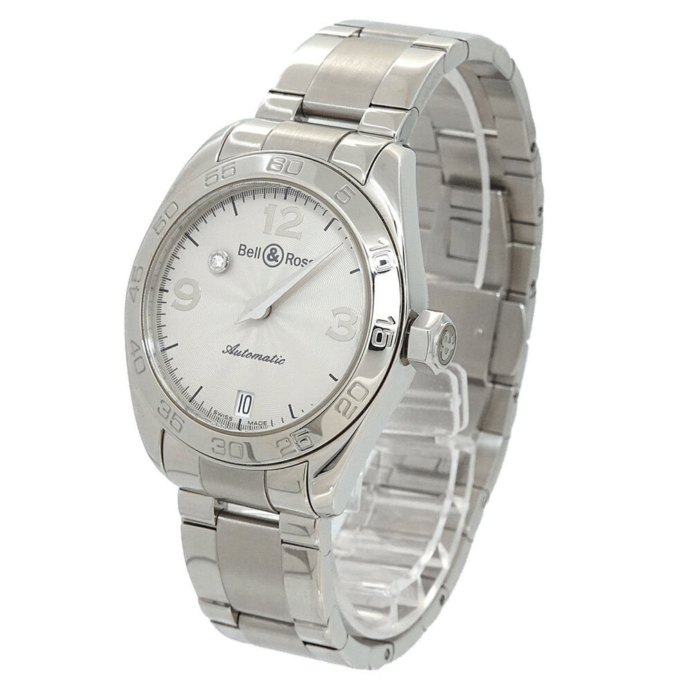 Bell & Ross Mystery Diamond 215S Ladies' Watch, Date, Silver, Automatic Movement